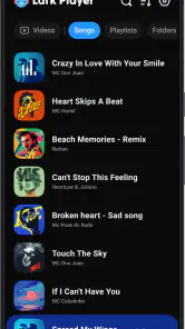 Lark Player: Muziekspeler MP3 screenshot
