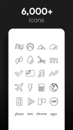 Lines Dark Pro - Icon Pack 2