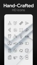 Lines Dark Pro - Icon Pack 3