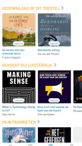 Luisterrijk luisterboeken screenshot