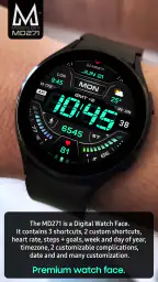 MD271 Digital watch face 2
