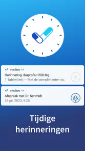 mediteo: medicatieherinnering screenshot