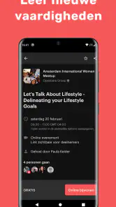 Meetup: lokale evenementen screenshot
