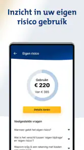 Menzis app screenshot