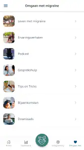 migraineAPP screenshot
