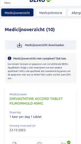 Mijn BENU screenshot