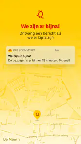 Mijn DHL screenshot