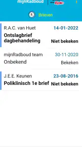 mijnRadboud screenshot