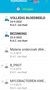 mijnRadboud screenshot