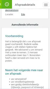 MijnZGV screenshot
