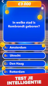 Miljonair - Quiz & Trivia spel screenshot
