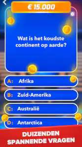 Miljonair - Quiz & Trivia spel screenshot
