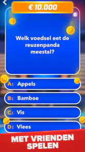 Miljonair - Quiz & Trivia spel screenshot