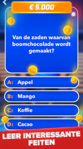 Miljonair - Quiz & Trivia spel screenshot