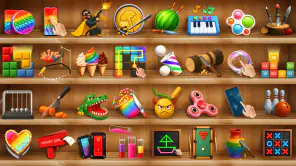 Minigames en ontspannende spel screenshot