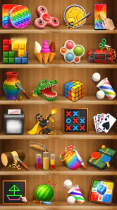 Minigames en ontspannende spel screenshot