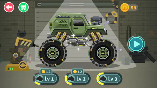 Monstertruck Racespel Kids 8