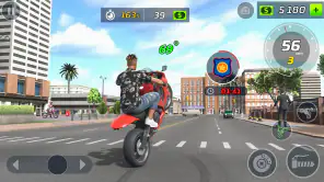 motor stunt wheelie spel screenshot