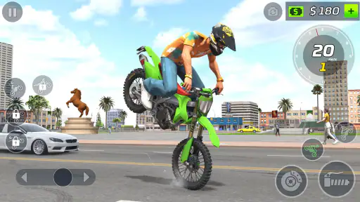 motor stunt wheelie spel 2