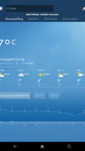 MSN weer screenshot