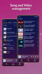 Muziekspeler en videospeler screenshot