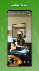 Muziekspeler en videospeler screenshot