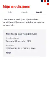 Nationale Apotheek screenshot