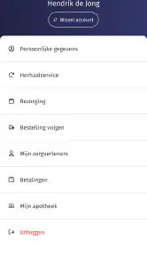 Nationale Apotheek screenshot