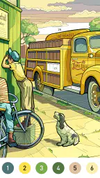 Nostalgia Color by number game 6