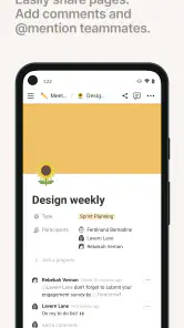 Notion: notities, taken, AI screenshot