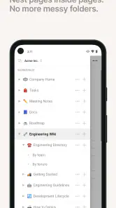 Notion: notities, taken, AI screenshot