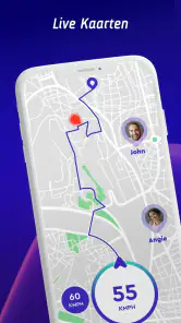 Offline kaarten, GPS screenshot