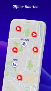 Offline kaarten, GPS screenshot