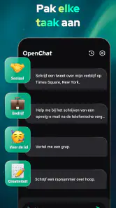 Open Chat - AI bot-applicatie screenshot