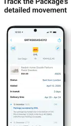 Pakketten Tracker-pkge Mobiel 5