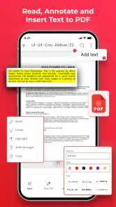 PDF-lezer: Documenteditor screenshot