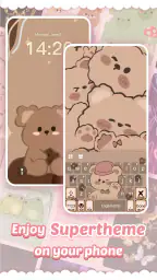 Pink Cute Hippo Thema 2
