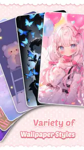 Pink Cute Hippo Thema screenshot