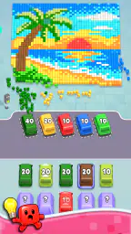 Pixel Drop: Bus Puzzle 3