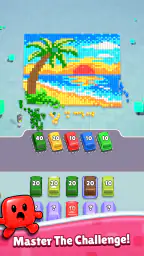 Pixel Drop: Bus Puzzle 8