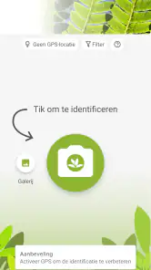 Pl@ntNet plantenidentificatie screenshot