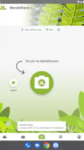 Pl@ntNet plantenidentificatie screenshot