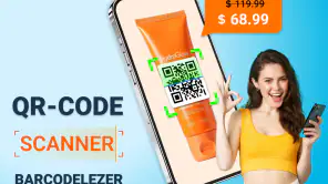 QR-code- en barcodescanner screenshot