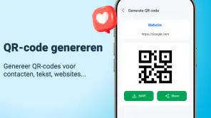 QR-code- en barcodescanner screenshot