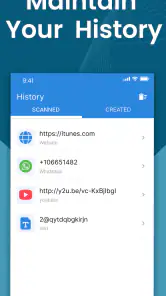 QR-codelezer en –generator screenshot