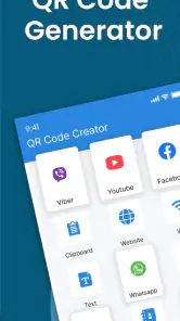 QR-codelezer en –generator screenshot