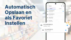 QR- en streepjescodescanner screenshot