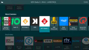 Radio op TV screenshot