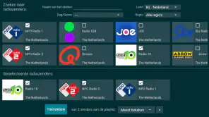 Radio op TV screenshot