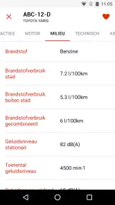 RDW Voertuig screenshot